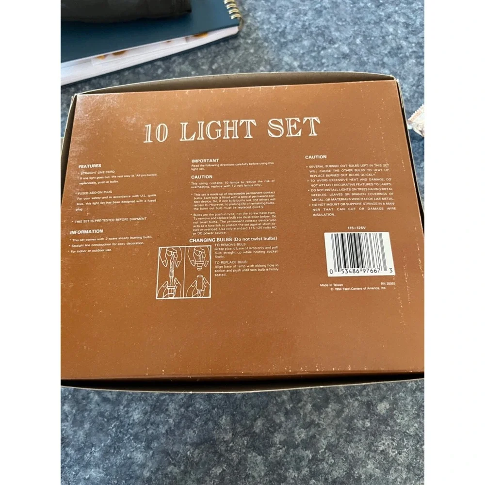 Vintage 1994 Easter Lights Carrot & Bunny Lites/lights-NEW IN BOX